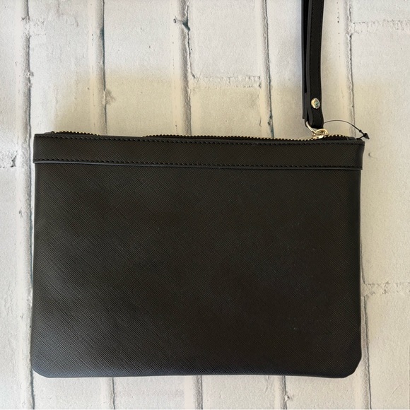 White House Black Market Black Clutch with Sunflower Design - Picture 5 of 10